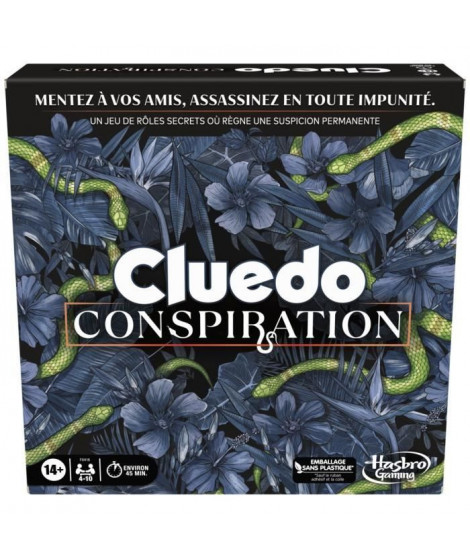 Cluedo Conspiration, jeu de société, 4 a 10 joueurs, a partir de 14 ans