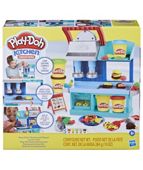 Play-Doh Kitchen Creations, Le p'tit resto, coffret de cuisine avec pâte a modeler