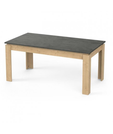 Table a manger seule AUSTIN - 6 personnes - Décor chene Hamilton et Sidewalk - L179  x P 90  x H 77 cm - DEMEYERE