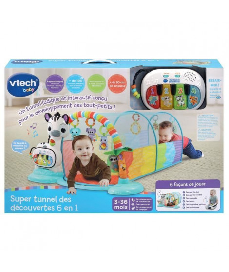 VTECH SUPER TUNNEL DES DÉCOUVERTES 6 EN 1