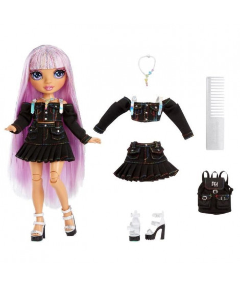 Rainbow High Junior High S3 - Poupée Mannequin Arc-en-Ciel 22cm - Avery Styles (Rainbow)