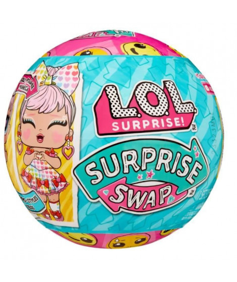 L.O.L. Surprise Tot Swap - 1 poupée de 7.5cm, 1 masque de visage et 2 tenues - Aléatoire
