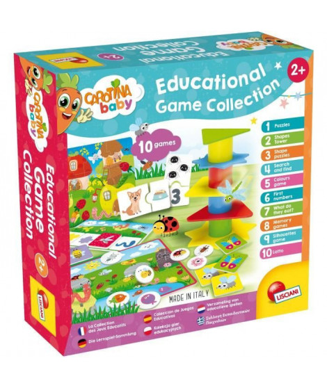 Collection de 10 jeux éducatifs - Carotina Baby - Jeux auto-correctifs - LISCIANI