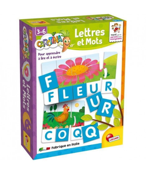 Lettres et Mots - Carotina - Apprendre a lire et a écrire simplement - LISCIANI