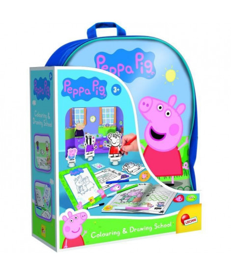 Sac a dos coloriage et école de dessin - Peppa Pig - LISCIANI