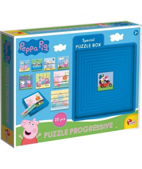 8 puzzles progressifs - Peppa Pig - avec boite auto-coorective - LISCIANI