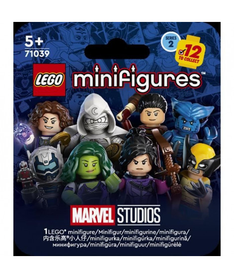 LEGO Minifigures 71039 Marvel Série 2, Boîtes Mystere, avec Wolverine, oeil de Faucon et Plus