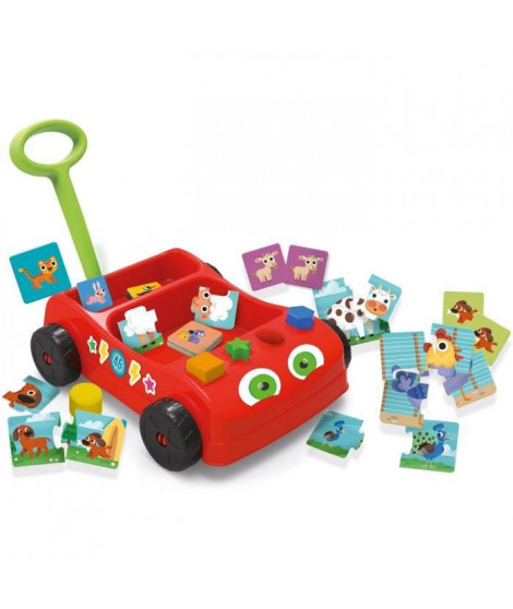 Baby wagon le chariot des enfants - Carotina Baby - avec un jeu d'encastrements et des jeux éducatifs - LISCIANI