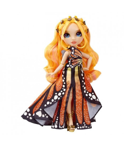 Rainbow High Tentpole PR Theme Doll - ORANGE - 1 robe de Gala et 1 tenue decontractée + accessoires et carnet de croquis