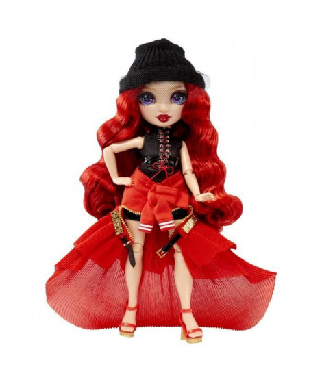 Rainbow High Tentpole PR Theme Doll - RED - 1 robe de Gala et 1 tenue decontractée + accessoires et carnet de croquis