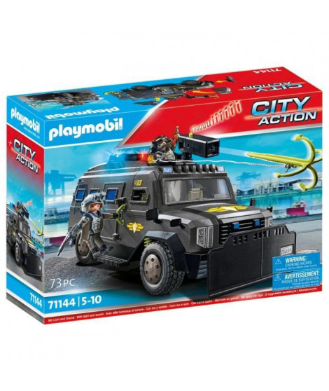 PLAYMOBIL 71144 Véhicule d'intervention des forces spéciales - Les policiers - City Action- Unité d'élite