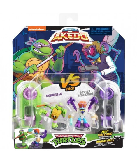 Figurines Donatello vs Baxter Stockman - Akedo - Moose Toys
