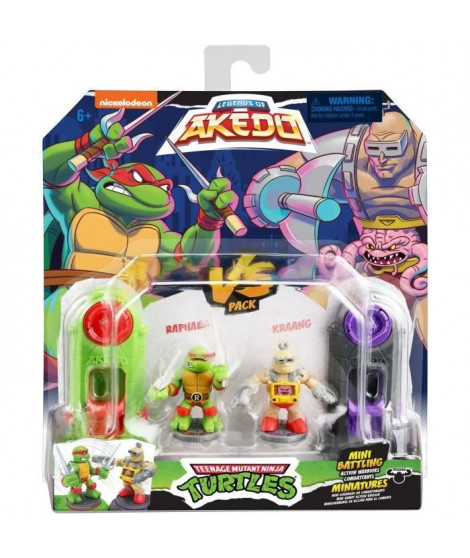 Figurines Raphael vs Rocksteady - Akedo - Moose Toys