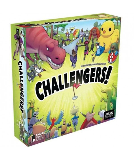 Z-Man Games - Challengers - As d'or 2023 - Jeu de société - A partir de 8 Ans - 1 a 8 Joueurs - 45 Min