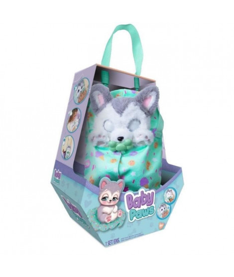 Peluche Baby Paws - mon bébé chien, Husky - IMC Toys