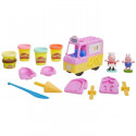Play-Doh Peppa Pig et le camion de glaces, avec Peppa, George et 5 pots de pate a modeler des 3 ans