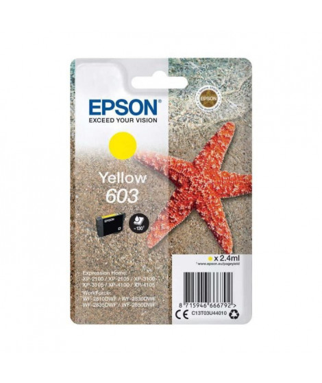 EPSON Cartouche d'encre 603 Jaune - Etoile de mer (C13T03U44010)