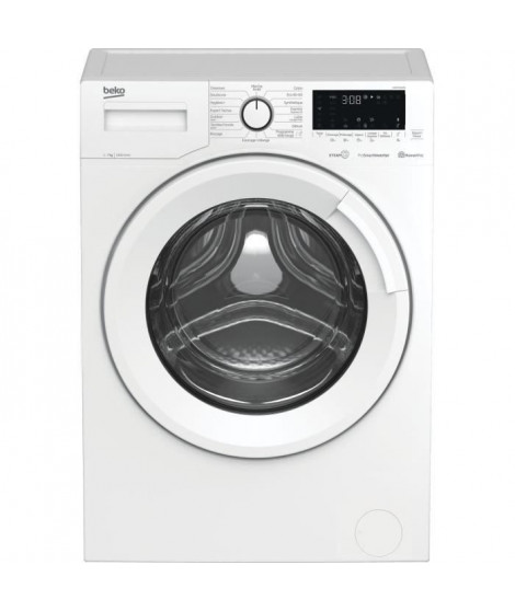 Lave-linge hublot BEKO UWM7014RO - 7kg - L60cm -Induction - 1400 trs/min - Blanc