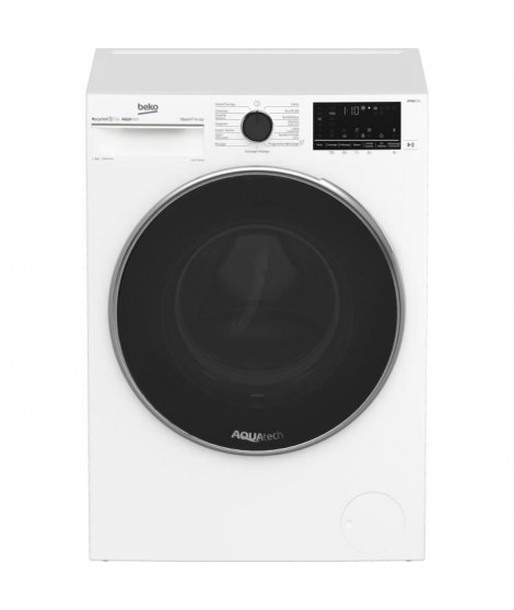 Lave-linge hublot BEKO B5WFT59418W - 9 kg - L60cm -Induction - 1400 trs/min - Blanc