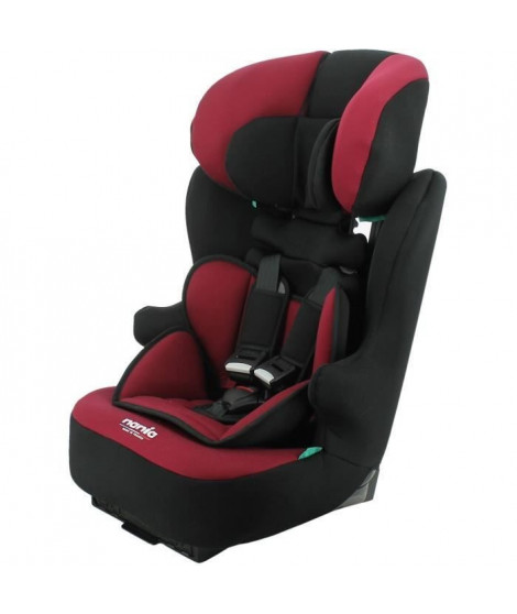 Siege auto ceinturé NANIA RACE I 76-140 cm R129  de 3 a 10 ans  Tetiere régable - Base inclinable - Rouge - Fabrication Fra…