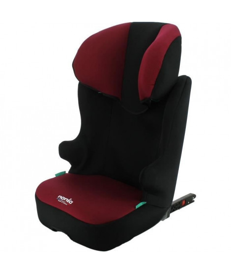 Rehausseur isofix NANIA START I FIX 106-140cm R129 de 5 a 10 ans Tetiere réglable  Base inclinable  Rouge -Fabrication Fr…