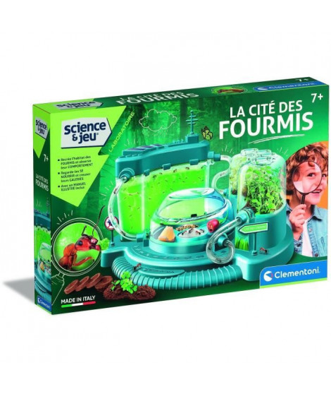 Clementoni - Sciences et Jeu - La cité des fourmis - Observatoire de fourmies - Fabriqué en Italie