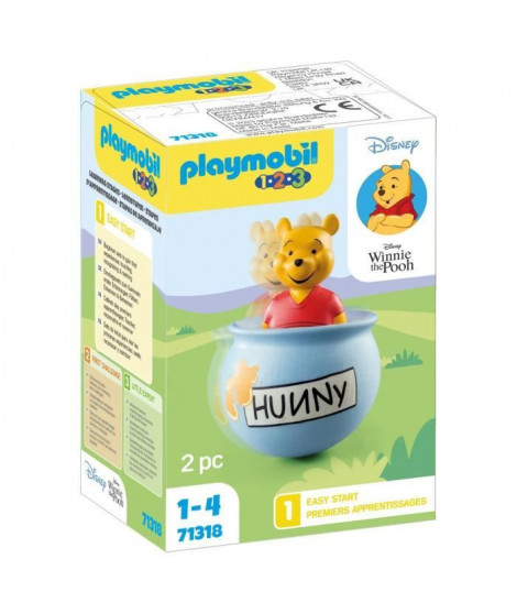 PLAYMOBIL 1.2.3 71318 Winnie l'ourson et culbuto pot de miel - Disney