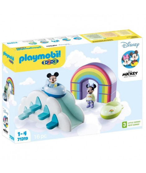 PLAYMOBIL 1.2.3 71319 Maison des nuages de Mickey et Minnie - Disney