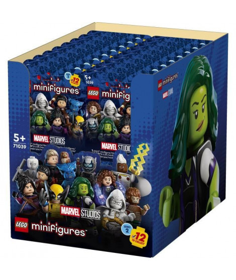LEGO Minifigures 71039 Marvel Série 2, Boîte complete de 36 sachets individuels