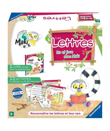 Lis et joue avec Maki - Les lettres - Jeux éducatifs - 00022358