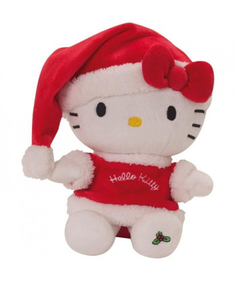 Peluche Noël HELLO KITTY - Jemini - environ 20 cm - en coffret cadeau