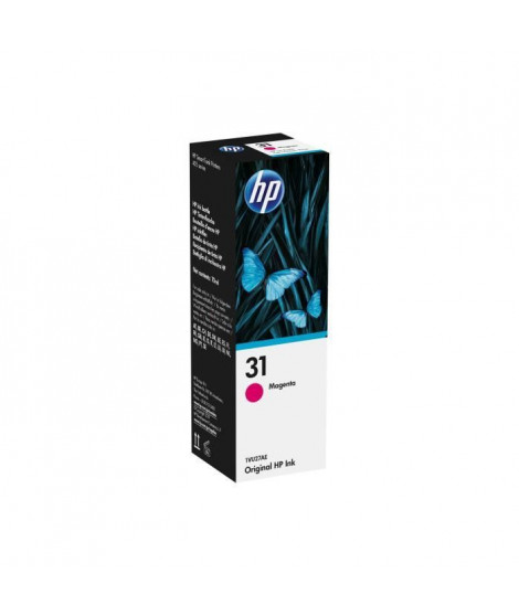 HP 31 Bouteille d'encre magenta authentique 70 mL (1VU27AE) pour HP Smart Tank 455/457/513/Plus 555/Plus 559/Plus 570/Plus 655