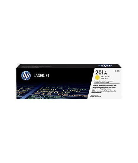 HP 201A toner LaserJet jaune authentique (CF402A) pour HP Color LaserJet Pro M252/M274/M277