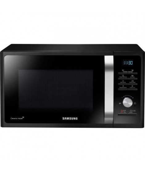 Micro-ondes SAMSUNG SOLO 1000W - Cocotte Vapeur - Cavité céramique émail - 28L - Noir