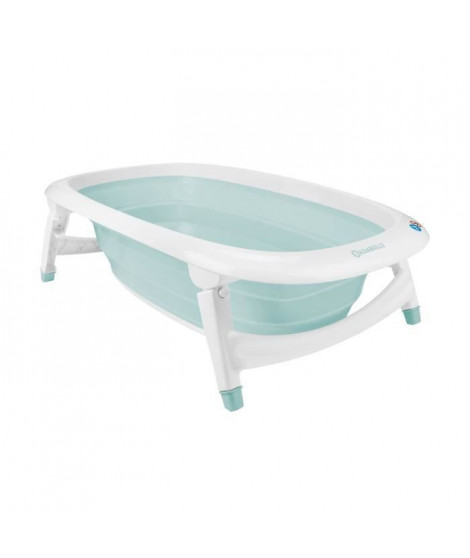 BADABULLE Baignoire pliable, 35L, super compact, bouchon de vidange témoin de chaleur, design ludique