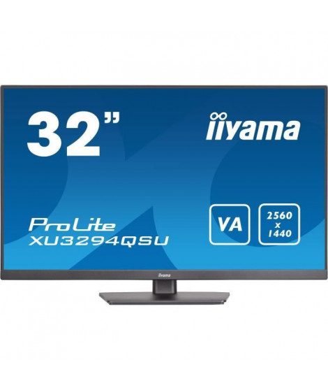 Ecran PC - IIYAMA - XU3294QSU-B1 - 31,5 VA LED WQHD 2560 x 1440 - 4ms - 75Hz - HDMI DP