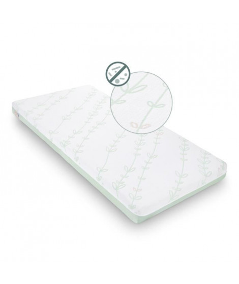 BABYMOOV Matelas Cosy'Lite Antibactérien, élimine naturellement les bactéries, 60x120 cm