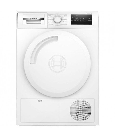 Seche-linge condensation BOSCH WTN83209FR SER4 - 8 kg - Induction - L60cm  Classe B - Blanc