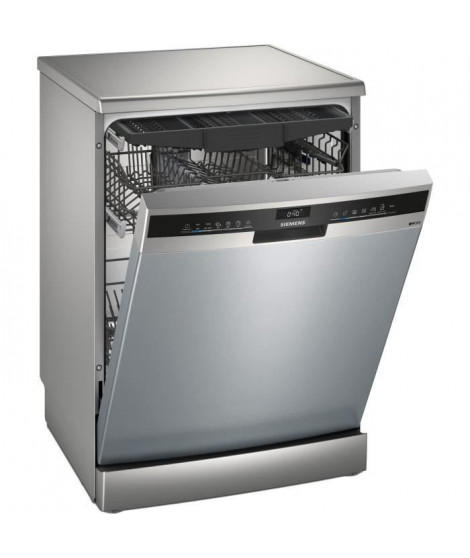 Lave-vaisselle pose libre SIEMENS SN23HI02ME iQ300 - 14 couverts - Induction - L60cm - 42dB - Gris Inox