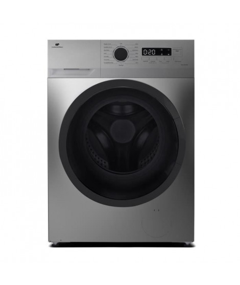 Lave-linge hublot CONTINENTAL EDISON CELL914ISS - 9 kg - Largeur 59,5 cm - Classe A -  1400 trs - moteur induction -Silver