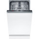 Lave-vaisselle tout intégrable BOSCH SPV2HKX42E SER2 - 10 couverts - Induction - L45cm - 46dB -  Séchage extra - Blanc