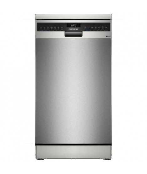 Lave-vaisselle pose libre SIEMENS iQ500 SR25YI04ME - 10 couverts - Induction - L45cm - 43 dB - Gris