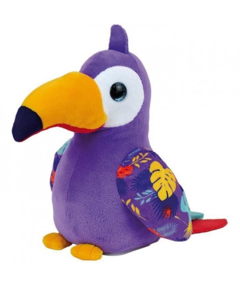 Peluche interactive Toucan TROPI'BIRDS PELUCHE INTERACTIVE - Jemini - environ 20 cm