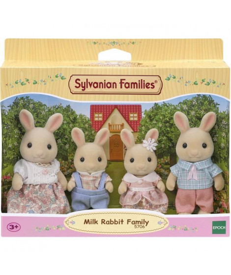 Figurines miniatures - SYLVANIAN FAMILIES - 5706 - La famille Lapin Creme