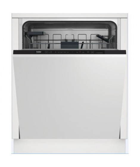 Lave vaisselle tout intégrable BEKO BDIN164E1 - 14 couverts - L60cm - 46dB - Blanc