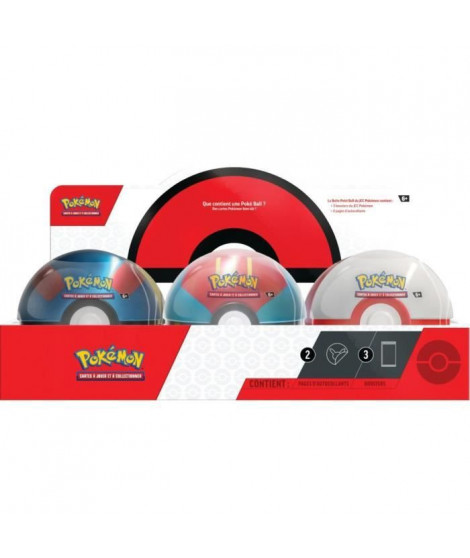 Pokémon : Pokéball Q4 - 3 boosters + 1 feuille de stickers