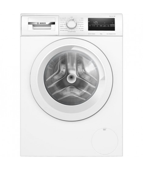 Lave-linge hublot BOSCH WAN28258FR SER4 - 8 kg - Induction - L60cm - 1400 trs/min - Blanc