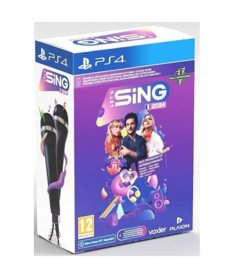 Let's Sing 2024 - Jeu PS4 - Avec 2 micros