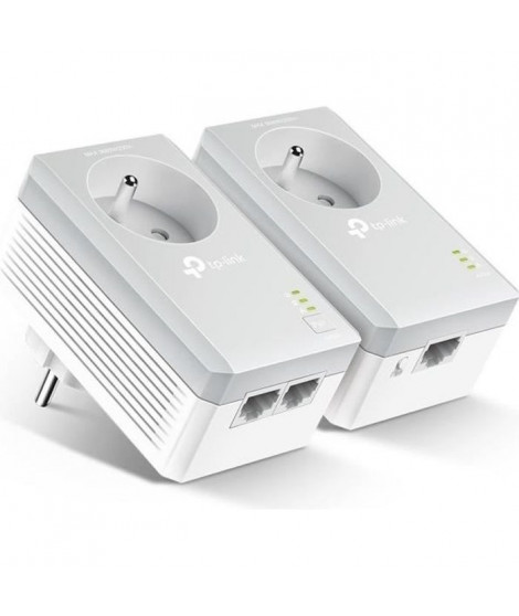 TP-Link TL-PA4025P KIT CPL 600 Mbps avec Prise Intégrée et Ports Ethernet