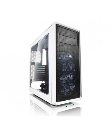 FRACTAL DESIGN BOITIER PC Focus G - Moyen Tour - Blanc - Verre trempé - Format ATX (FD-CA-FOCUS-WT-W)